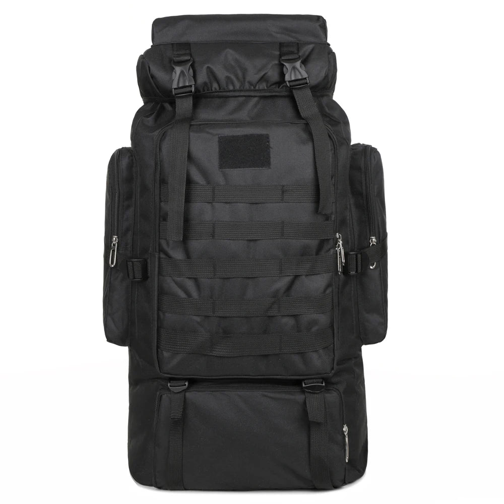 Large Capacity Hiking Backpack Outdoor Rucksack Canvas Trekking Camping Tactical Backpack for Outdoor Picnic Travel Sports
