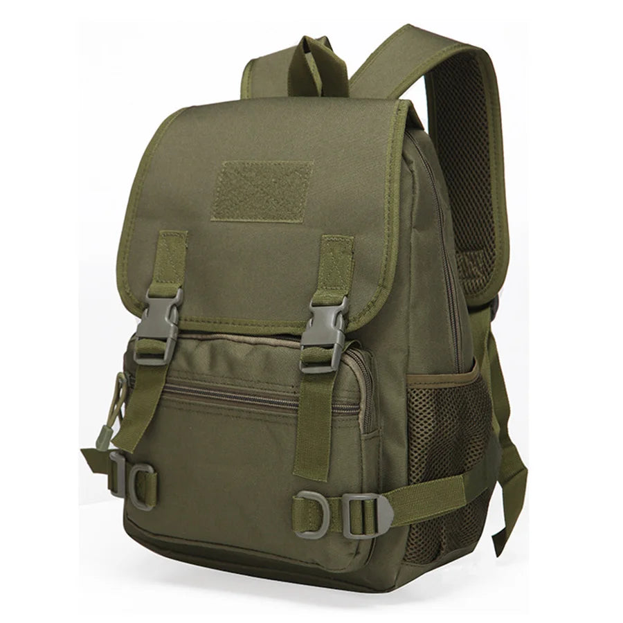 20L mini backpack suitable for outdoor camping and hiking, equipped with multiple compartments and pockets