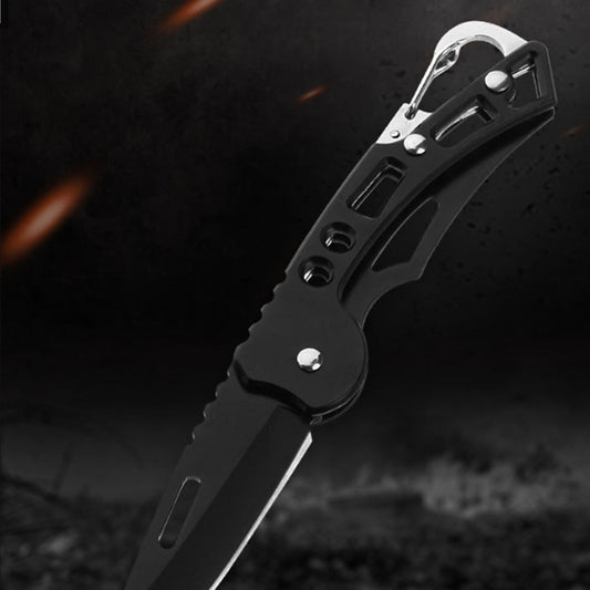 1pc multifunctional outdoor color folding knife, portable keychain pendant, fruit peeling, tree branch peeling, suitable for outdoor camping, birthday gift
