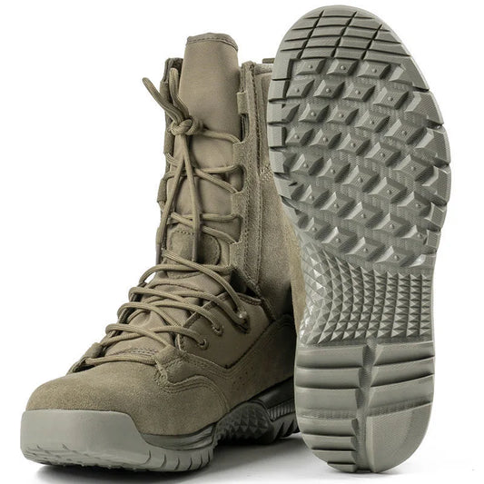Men's Outdoor Combat Boots Mountaineering Training Shoes Lightweight Waterproof Tactical Boots Hiking Mesh Shoes