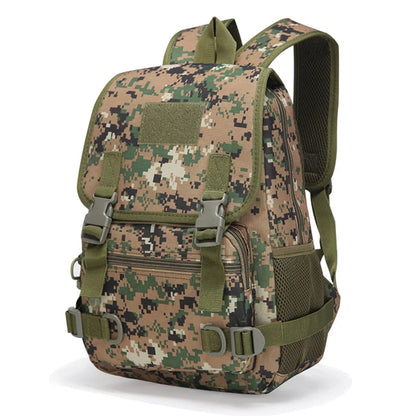 20L mini backpack suitable for outdoor camping and hiking, equipped with multiple compartments and pockets