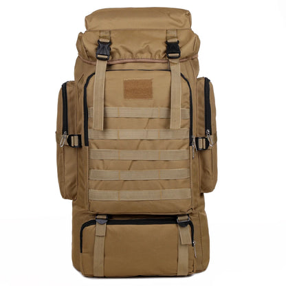 Large Capacity Hiking Backpack Outdoor Rucksack Canvas Trekking Camping Tactical Backpack for Outdoor Picnic Travel Sports
