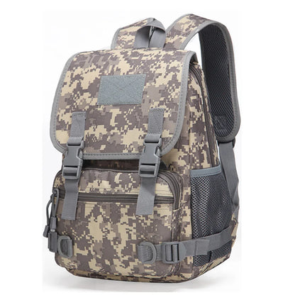 20L mini backpack suitable for outdoor camping and hiking, equipped with multiple compartments and pockets