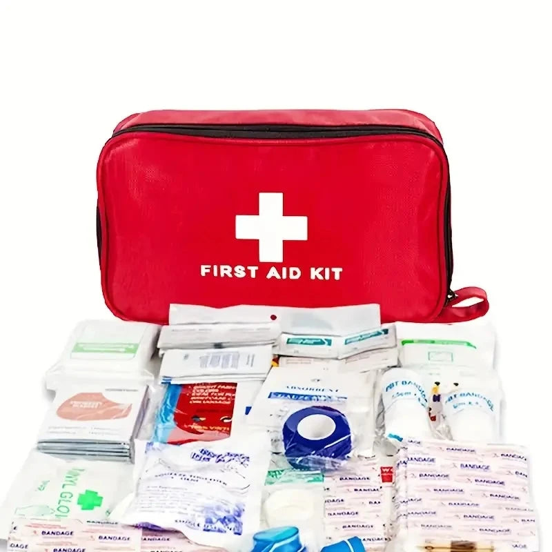 Emergency First Aid Kit With 184 Pieces, Portable Survival First Aid Kit For Home Outdoor Rescue
