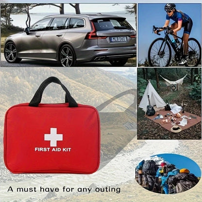 Emergency First Aid Kit With 184 Pieces, Portable Survival First Aid Kit For Home Outdoor Rescue
