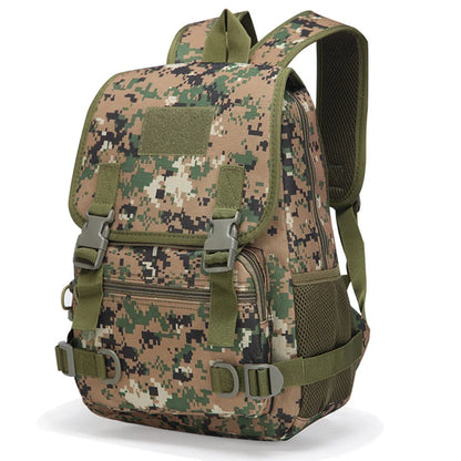 20L mini backpack suitable for outdoor camping and hiking, equipped with multiple compartments and pockets